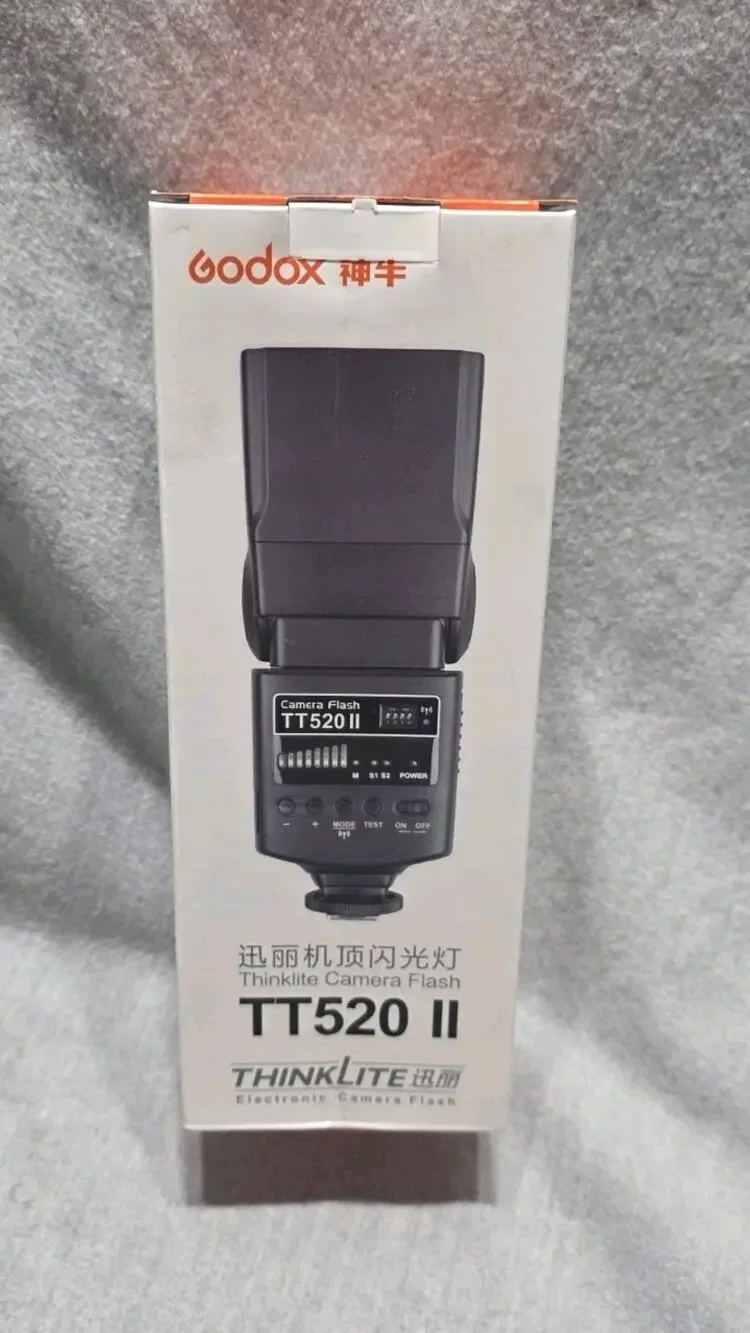 Godox Camera Flash TT520II with Wireless Signal Canon Nikon Pentax Olympus